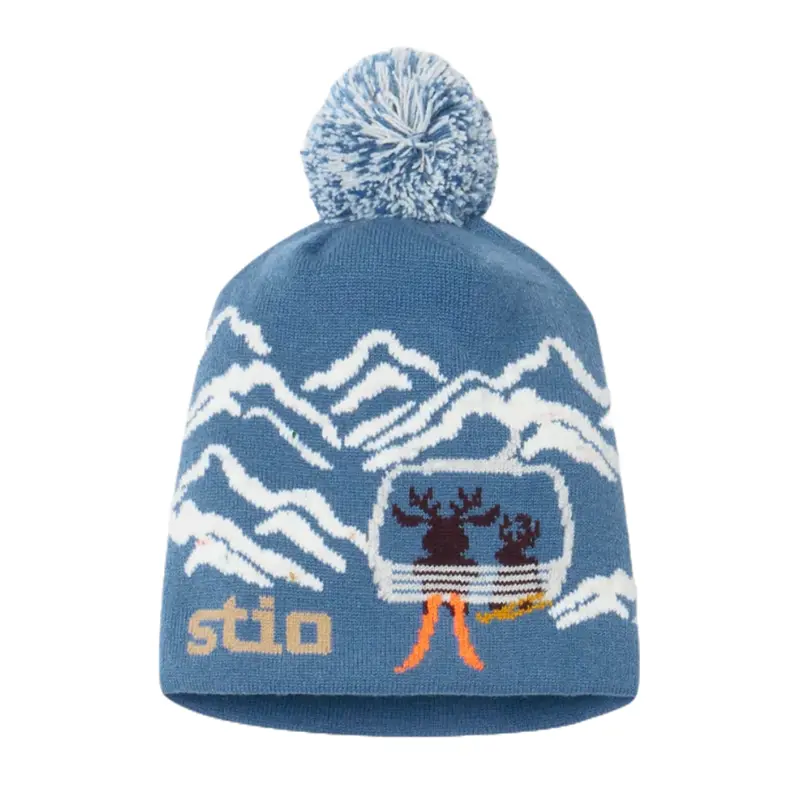 Kids' Mountain Jackalope Pom-Pom Beanie 1