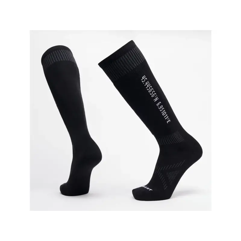 Le Bent Core Ultra-Light Socks – Black Merino Wool Running & Ski Sock 1
