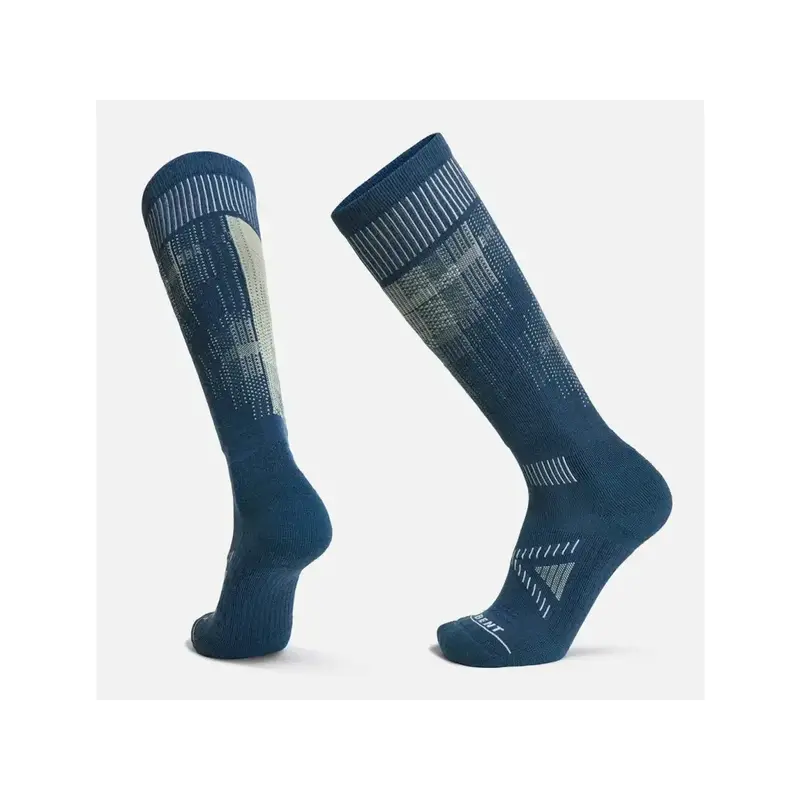 Le Bent Pixel Light Socks – Reflecting Pond Pattern, Merino Blend Performance Hiking Sock 1