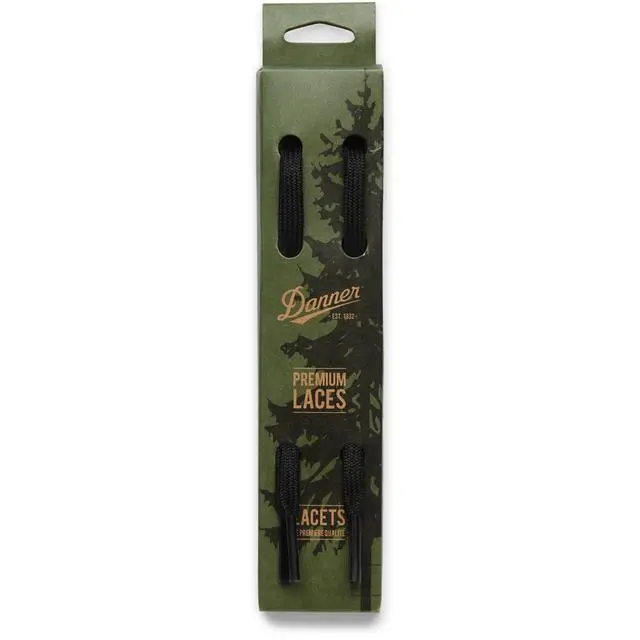 Logger 917 Waxed Black Replacement Boot Laces 1