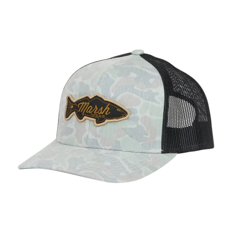 Marsh Wear Redfish Logo Mesh Trucker Hat 1