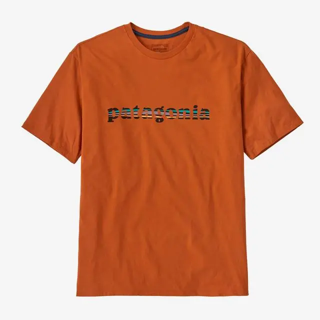 Men'S '73 Vintage Text Logo Organic Cotton T-Shirt 1