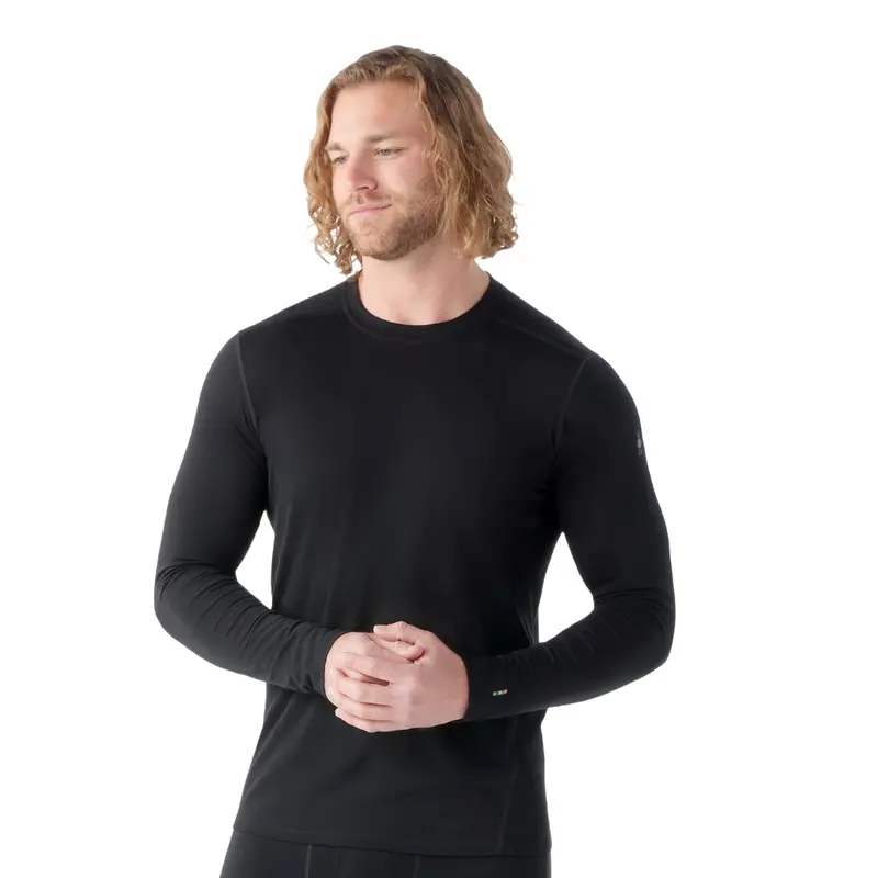 Men'S All-Season Merino Wool Base Layer Crew 1