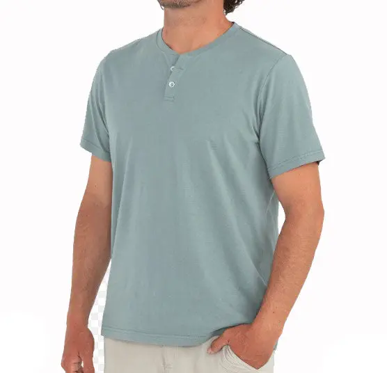 Men’S Bamboo Heritage Short-Sleeve Henley Shirt 1