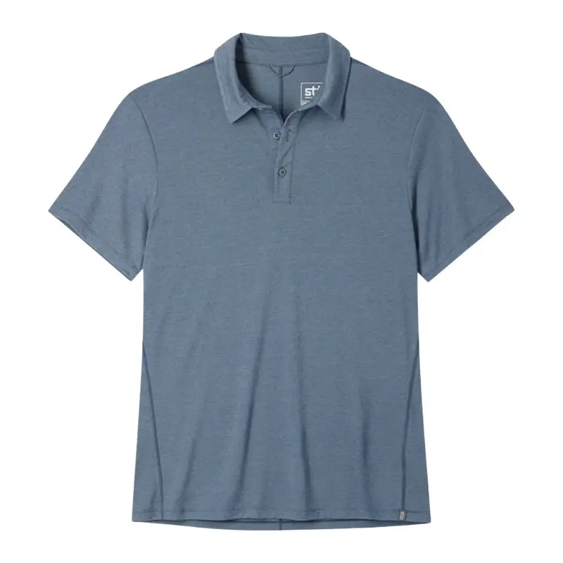 Men'S Divide Pique Cotton Polo 1
