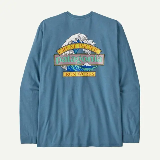 Men'S Great Waves Responsibili-Tee – Long-Sleeve Eco-Conscious Graphic Tee 1