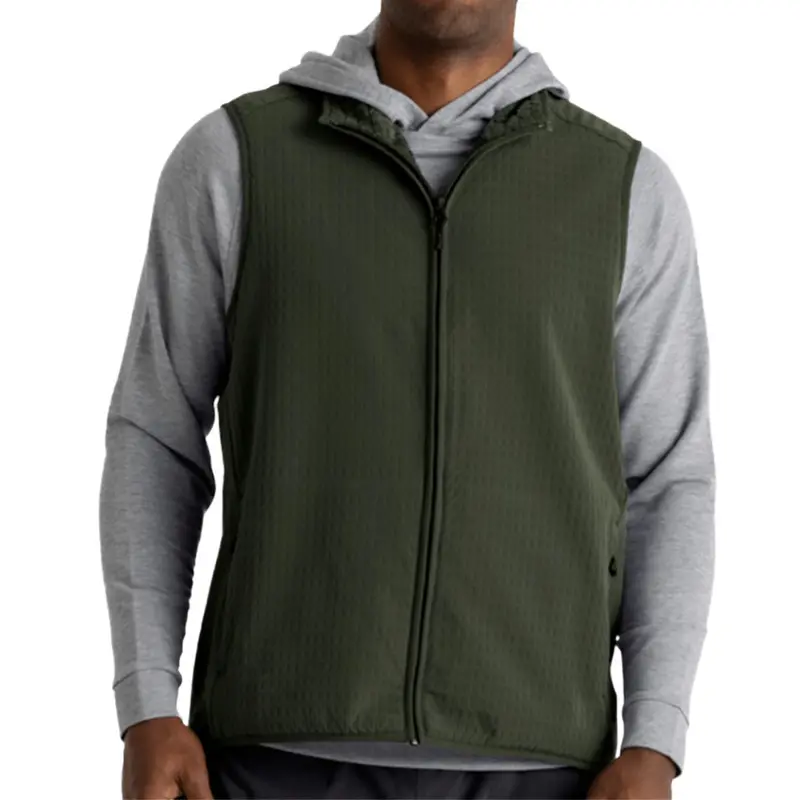 Men'S Gridback Recycled Fleece Vest 1