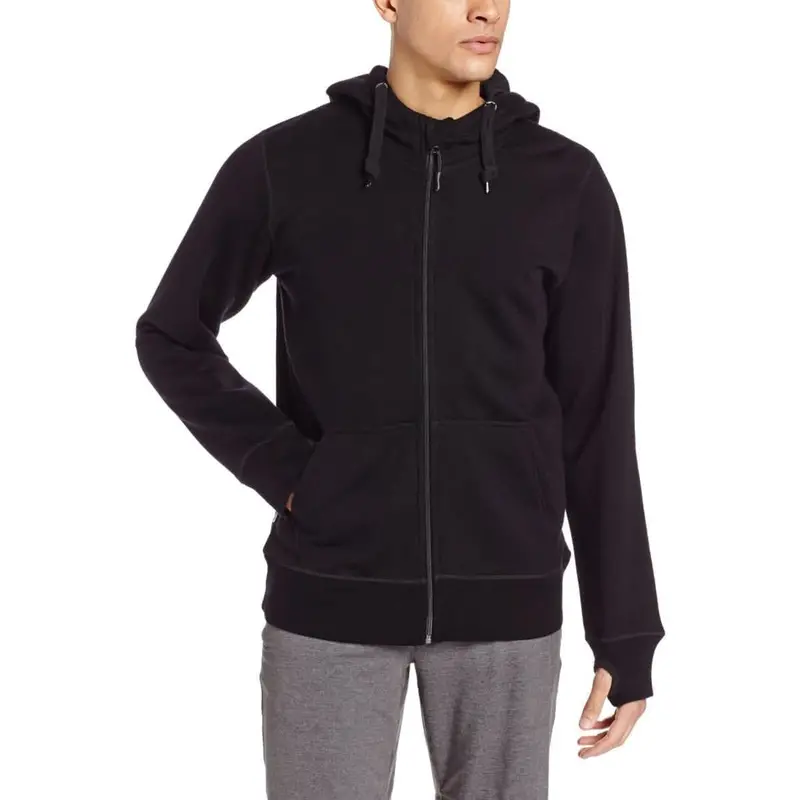 Men'S Heavyweight Brushed Merino Wool Full-Zip Hoodie 1