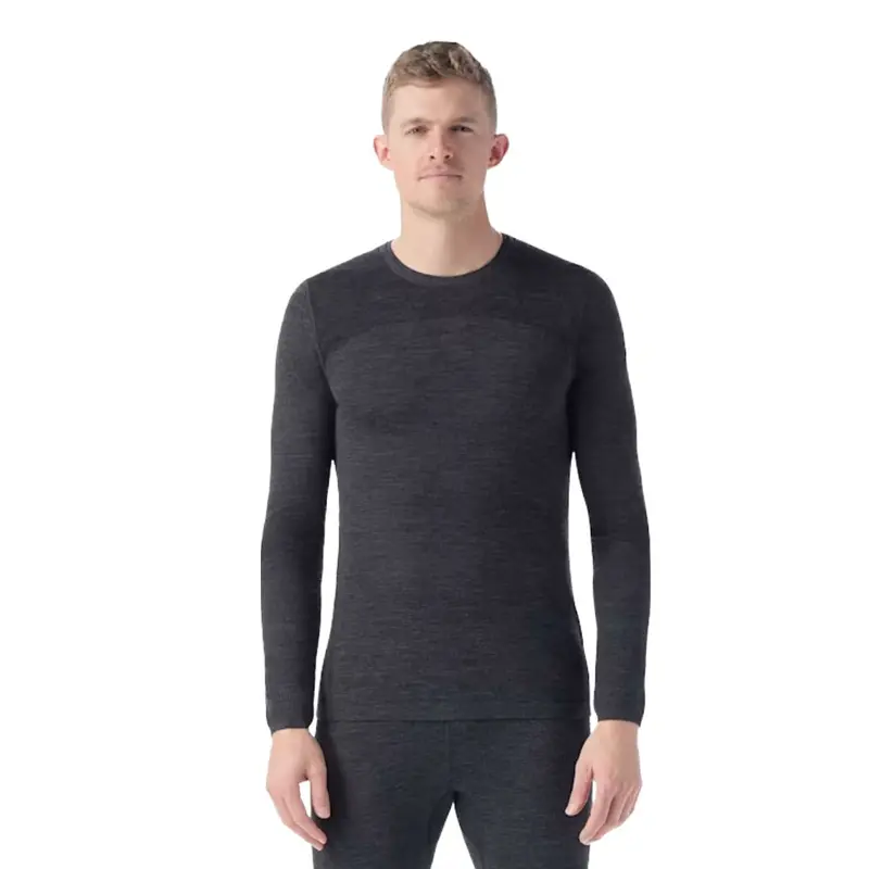 Men'S Intraknit Merino Wool Thermal Base Layer Crew Top 1