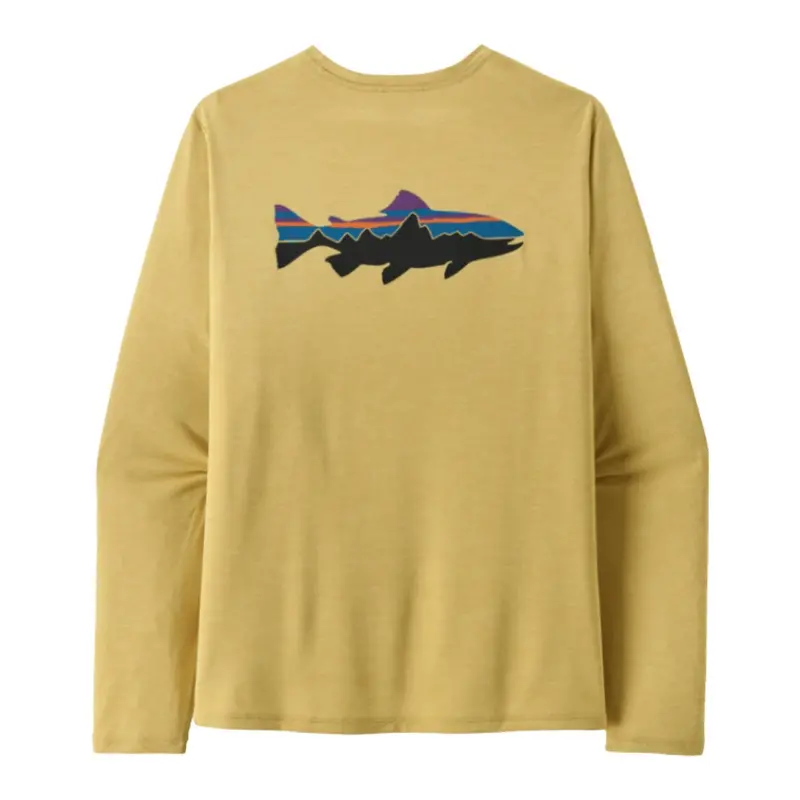 Men'S Long-Sleeve Cap Cool Daily Shirt – Fitz Roy Trout Pattern 1