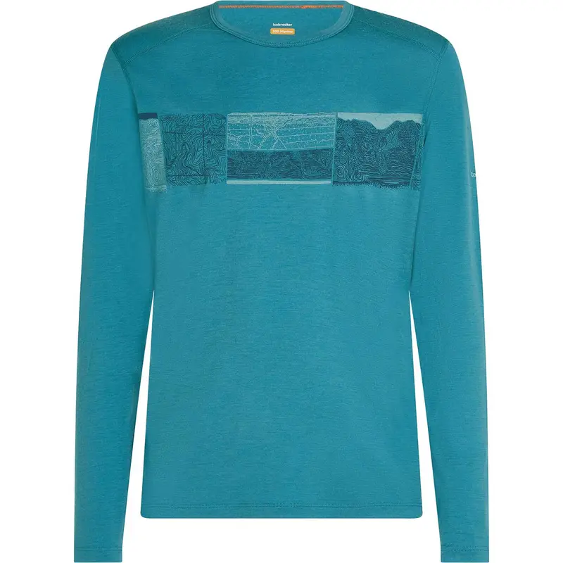 Men'S Merino Wool 200G Oasis Long-Sleeve Crewe – Elevation Line 1