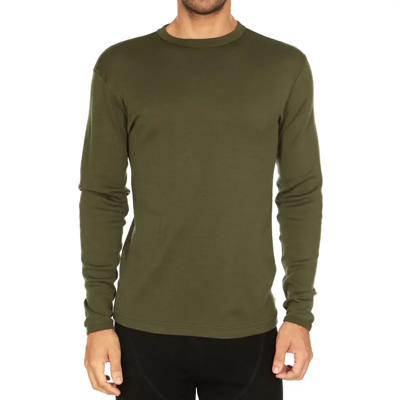 Men'S Midweight Merino Wool Thermal Base Layer Top 18