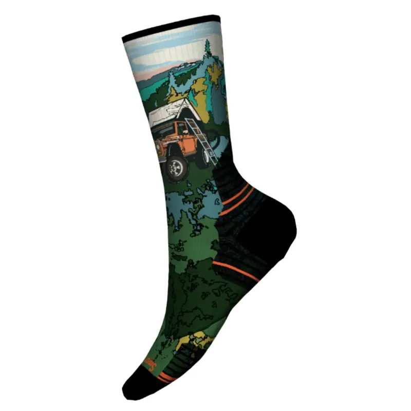 Men'S Trail Hiking Socks With Targeted Cushioning – Trail Trekker Print 1