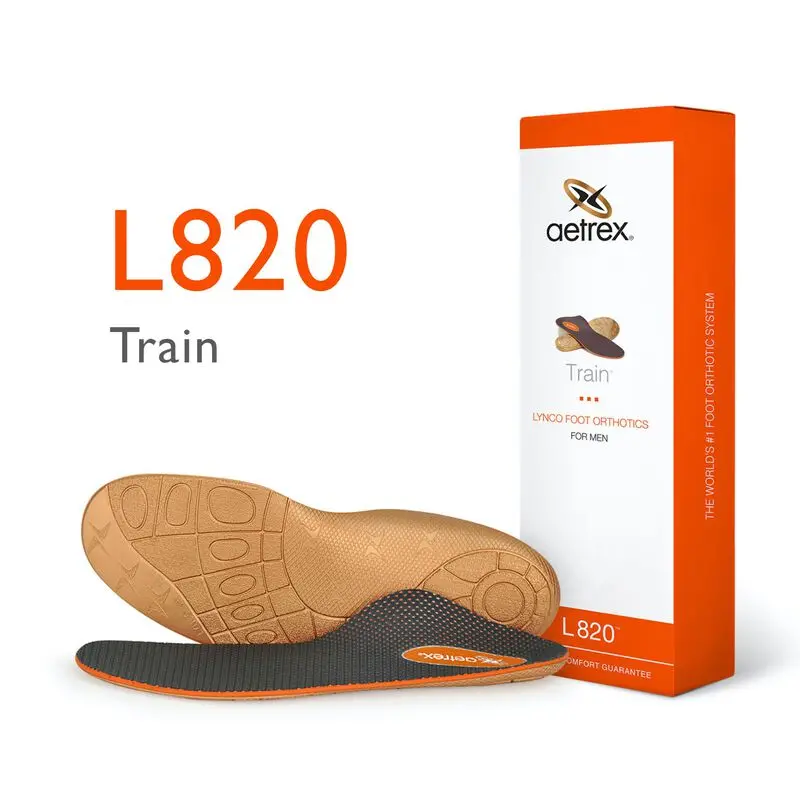 Men'S Train Posted Support Orthotics (Model L820) 1