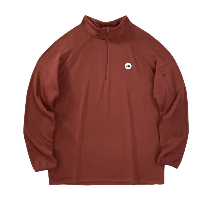 Men’S Waffle-Knit Quarter-Zip Top