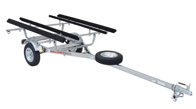 Microsport® Kayak Trailer Kit With Dual Bunks & Spare Tire – 2-Set Bundle 1
