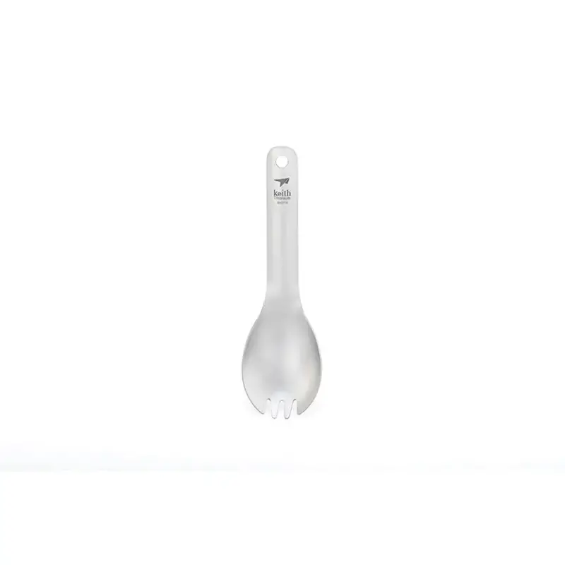 Mini Titanium Spork – Ultra-Light Packable Utensil (Model 5312) 1