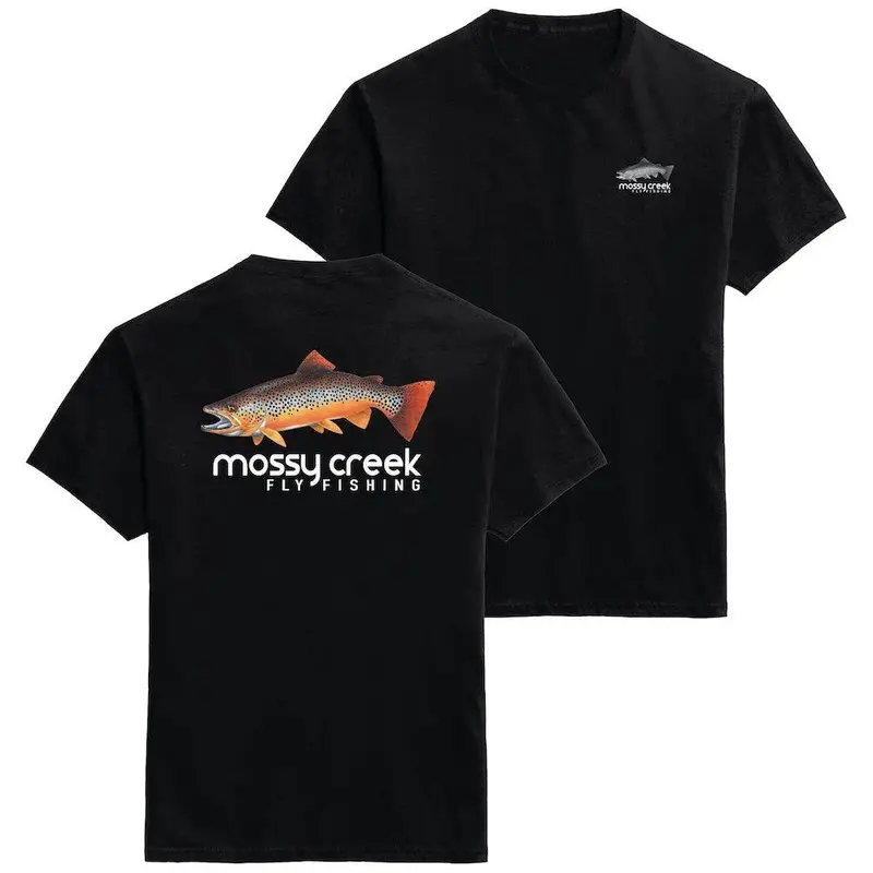 Mossy Creek Black Short Sleeve Fishing Tee 1