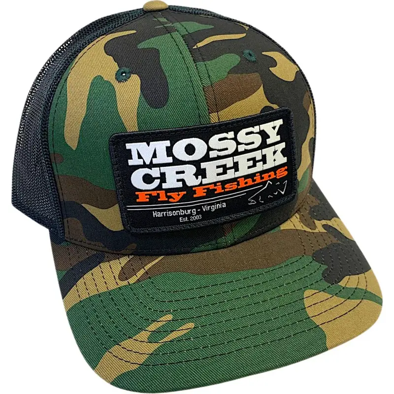 Mossy Creek Camo Trucker Hat – Green Camouflage Mesh Back 1