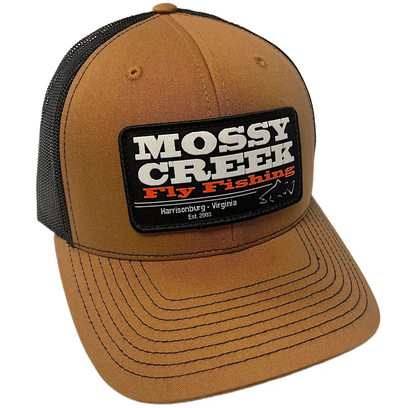 Mossy Creek Caramel & Black Patch Trucker Hat 1