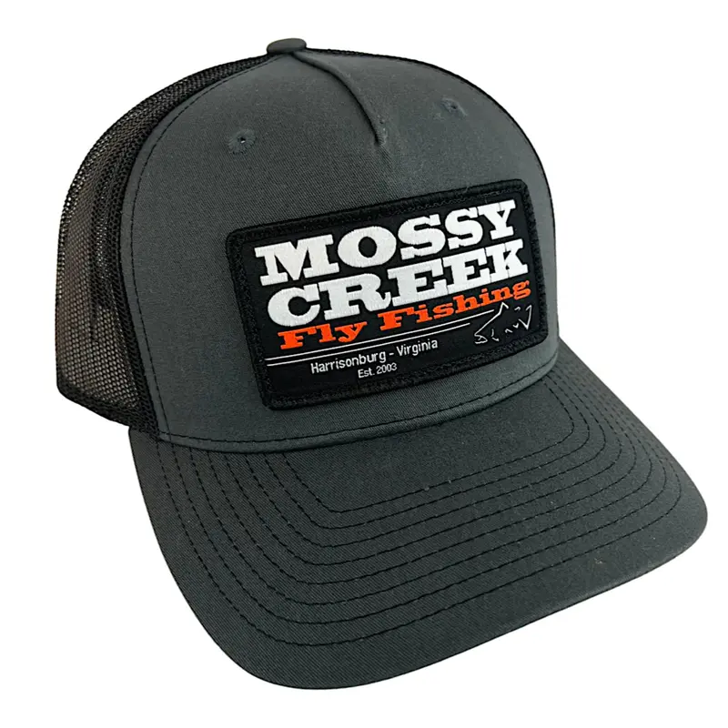 Mossy Creek Charcoal-Black Trucker Cap With Patch 1
