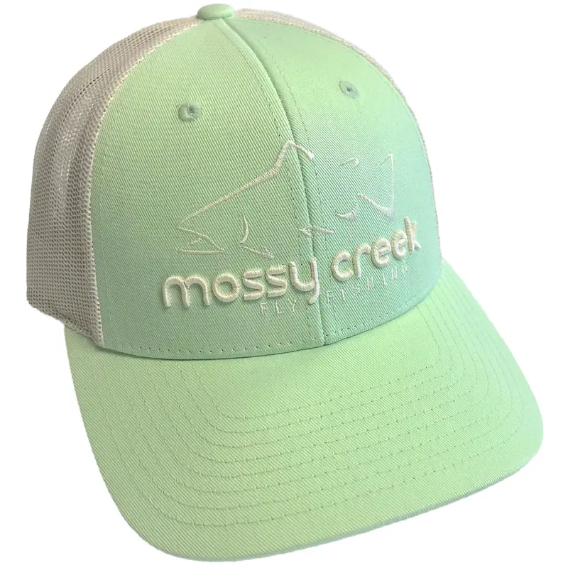 Mossy Creek Compact Trucker Hat – Patina Green With Birch Accents 1