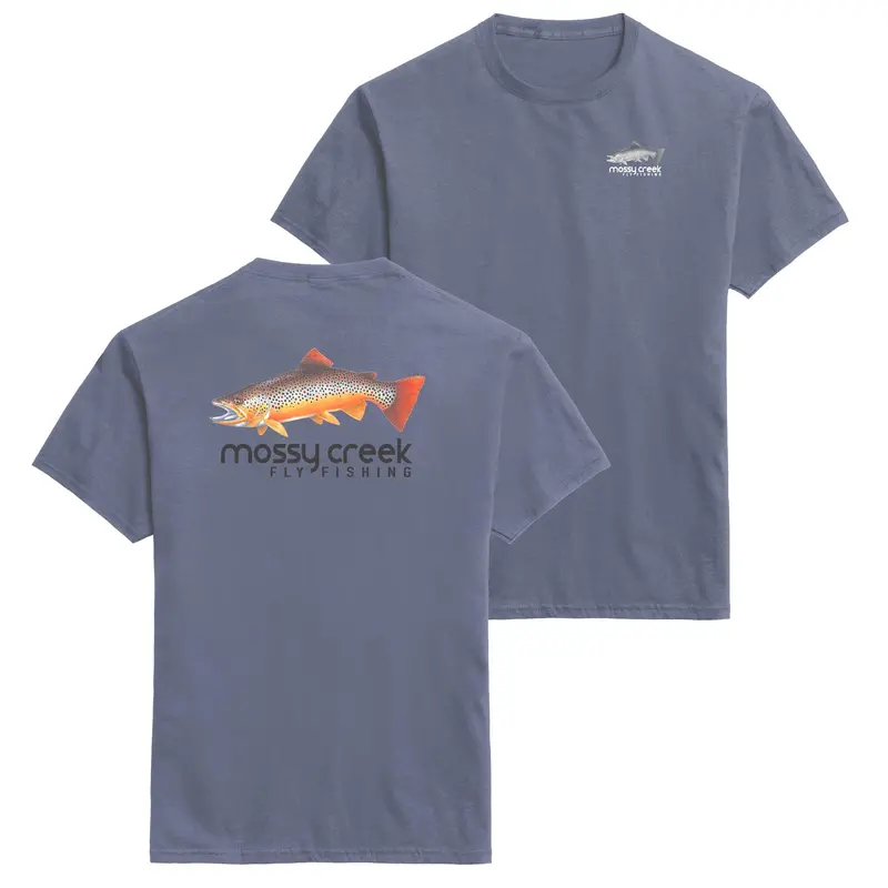 Mossy Creek Denim Short Sleeve Fishing Tee 1