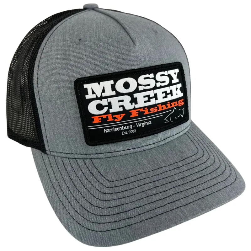 Mossy Creek Gray-And-Black Patch Trucker Hat 1