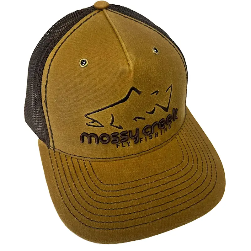 Mossy Creek Hawthorne Waxed Canvas Trucker – Whiskey Brown 1