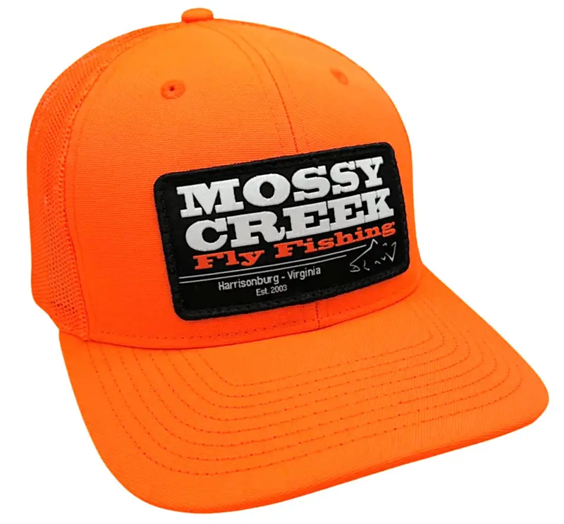 Mossy Creek Patch Trucker Hat – Blaze Orange 1