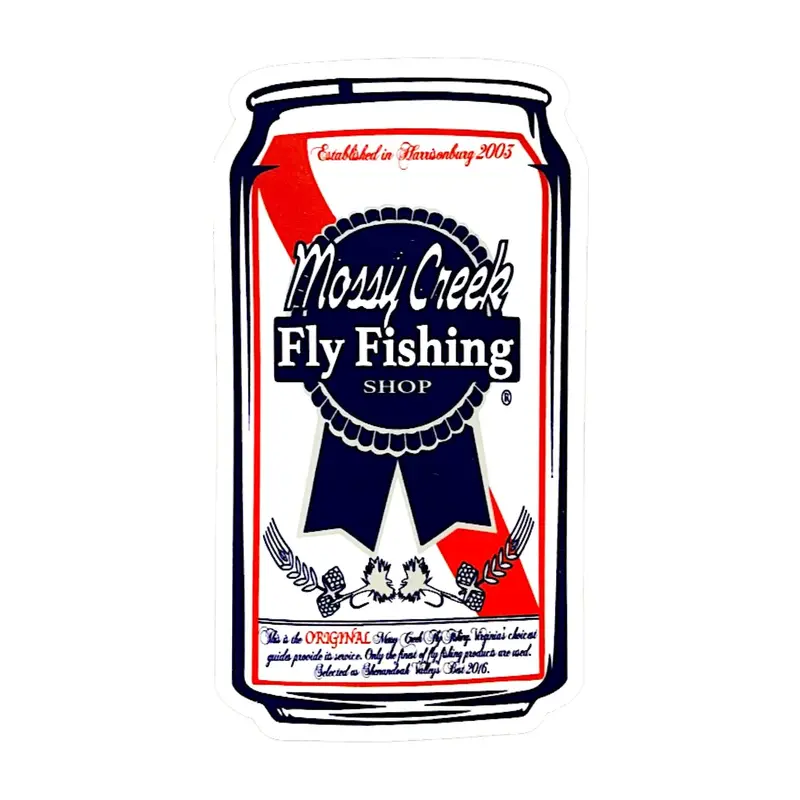 Mossy Creek Poor Boaters Refreshment Sticker – Humorous Fishing Decal 1