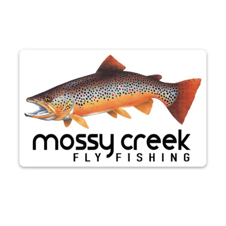 Mossy Creek Rectangle Trout Decal – Durable Vinyl Sticker For Outdoor Use 1