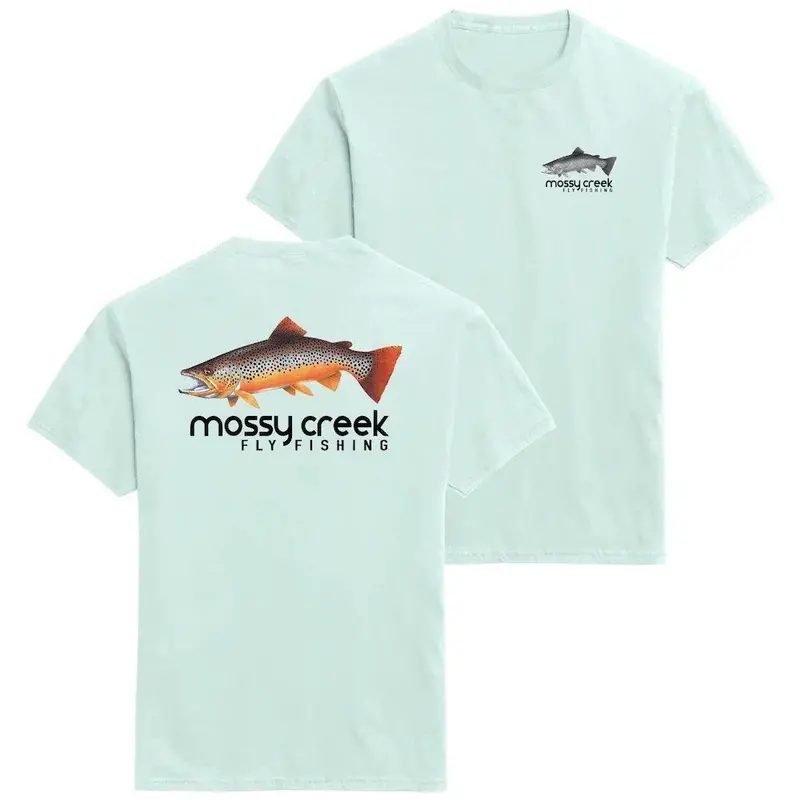Mossy Creek Soft Mint Short Sleeve Fishing Tee 1