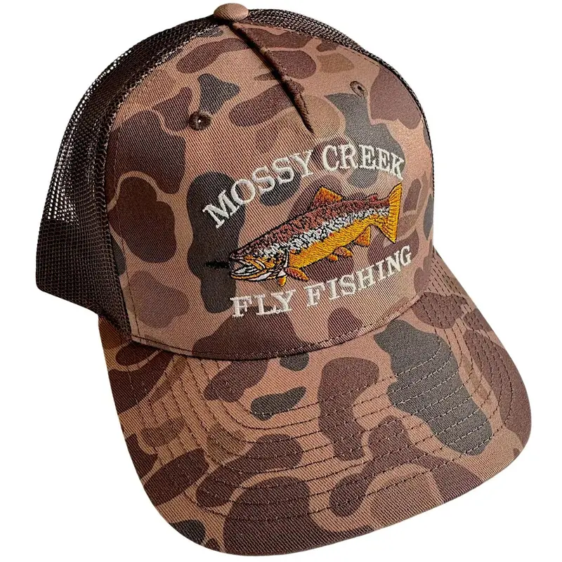 Mossy Creek Vintage Logo Trucker Hat – Bark Duck Camo 1