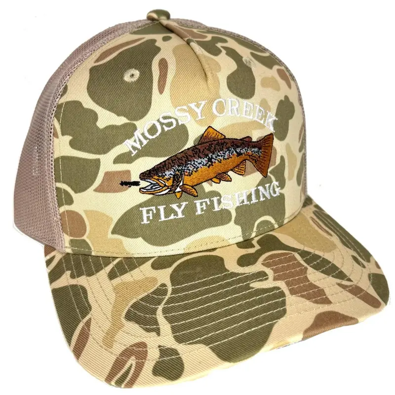Mossy Creek Vintage Logo Trucker Hat – Harvest Duck Camo 1