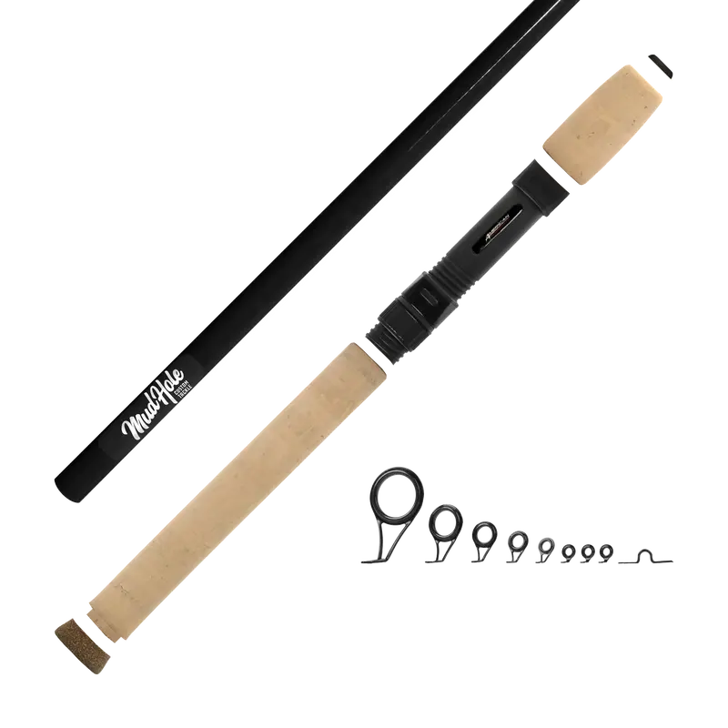 Mud Hole 6'6" Medium-Light Power 2-Piece Color-Coated Spinning Rod Kit 5