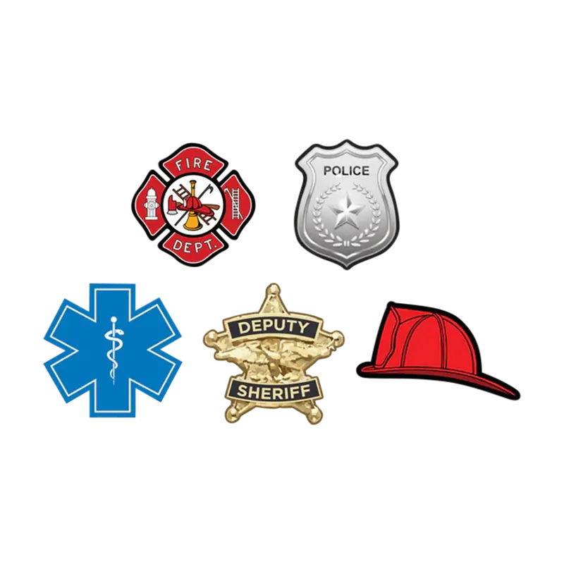 Mud Hole First Responder-Themed Rod Decals 1