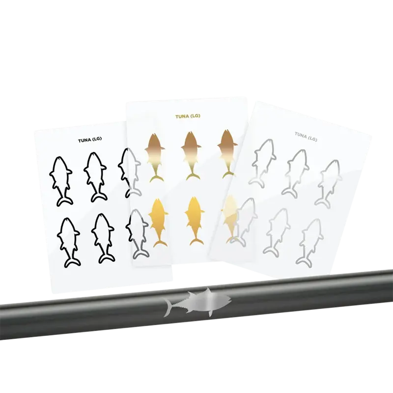 Mud Hole Tuna Silhouette Decal Set – Peel-And-Stick Rod Decoration 1