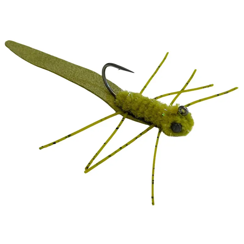 Ned Rig Fly – Light Olive Micro Fishing Lure 1