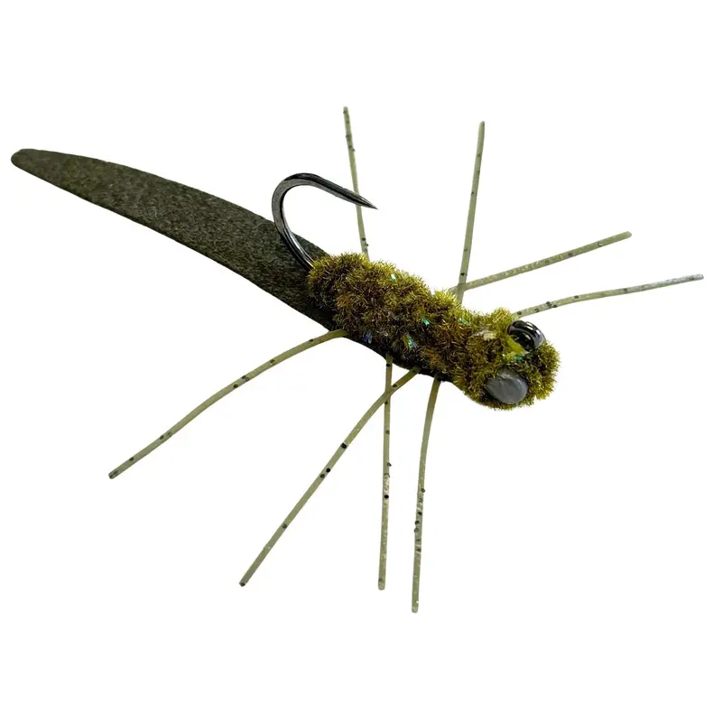 Ned Rig Fly – Olive Compact Jig Head Style 1