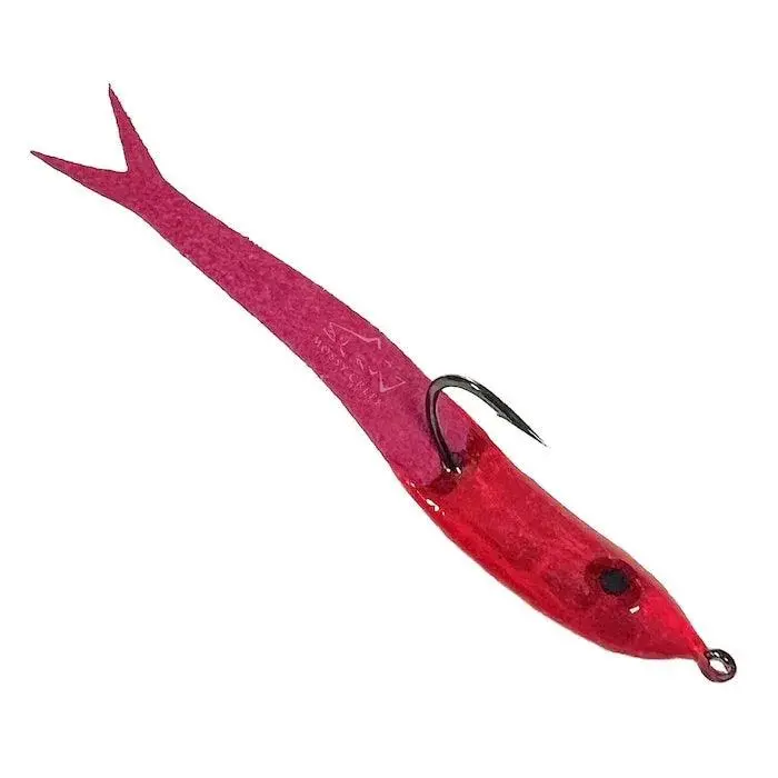 New Spoon Minnow Lure – Dark Pink Hue 1