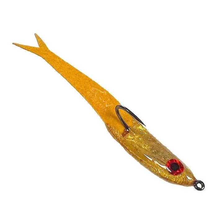 New Spoon Minnow Lure – Metallic Gold Finish 1