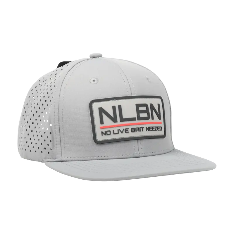 Nlbn 6-Panel Performance Angler Hat – Red Lockup Snapback With Breathable Design 2