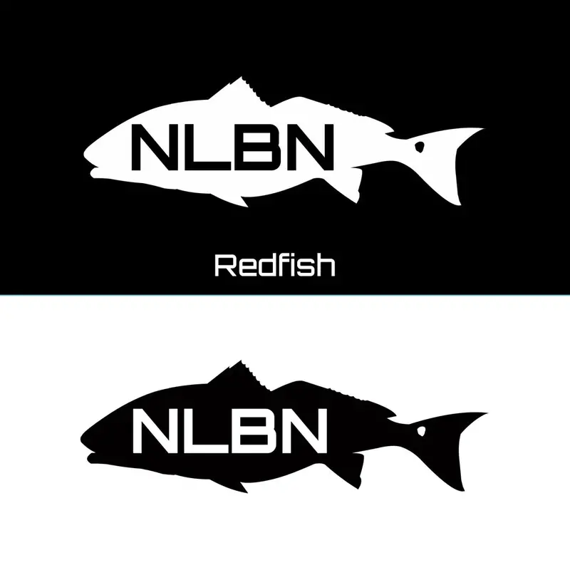 Nlbn Marine Life Vinyl Decals – Redfish, Snook & Tarpon (4" And 7" Sizes) 1