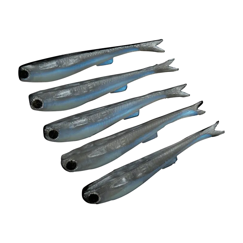 Nlbn Mini Mullet 4-Inch Soft Plastic Lure – 5-Pack 1
