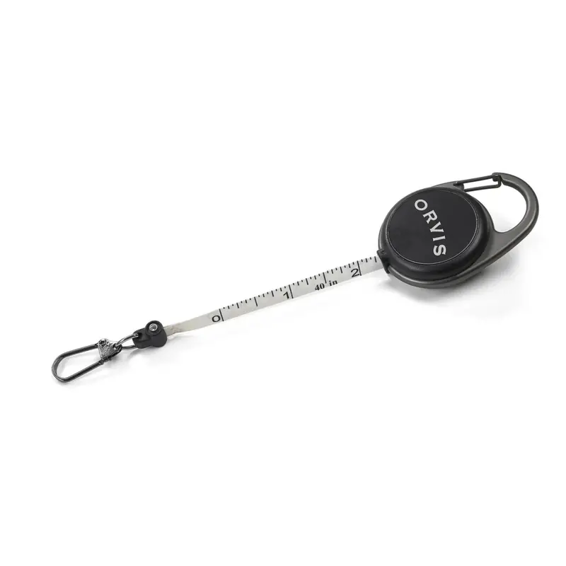 Orvis Black Nickel Carabiner Tape Measure For Anglers 1