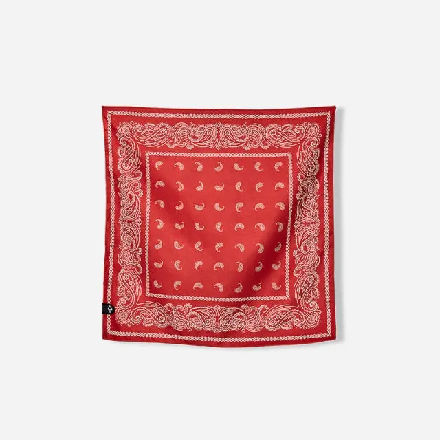 Paisley Red Bandana Towel For Outdoor Use 1