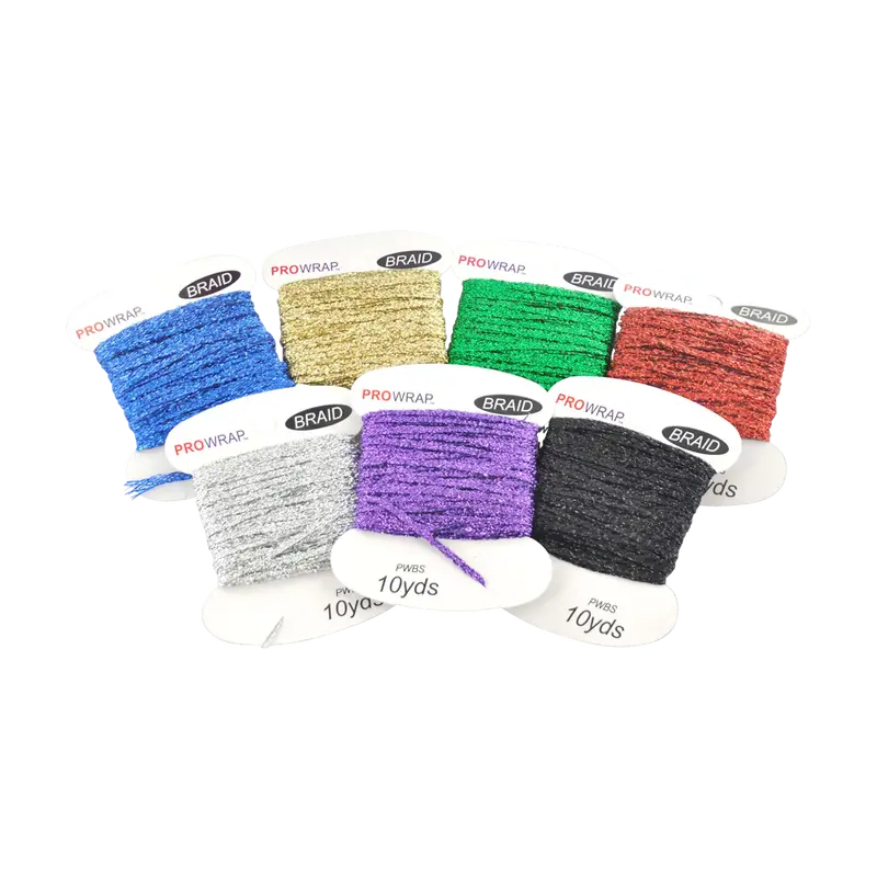 Prowrap Metallic Braid Thread Set – 7-Color Kit (10 Yards Per Color) 1