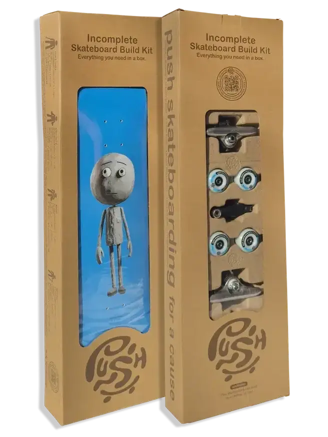 Push Concrete Guy Fp 7.75" Diy Complete Skateboard Kit 1