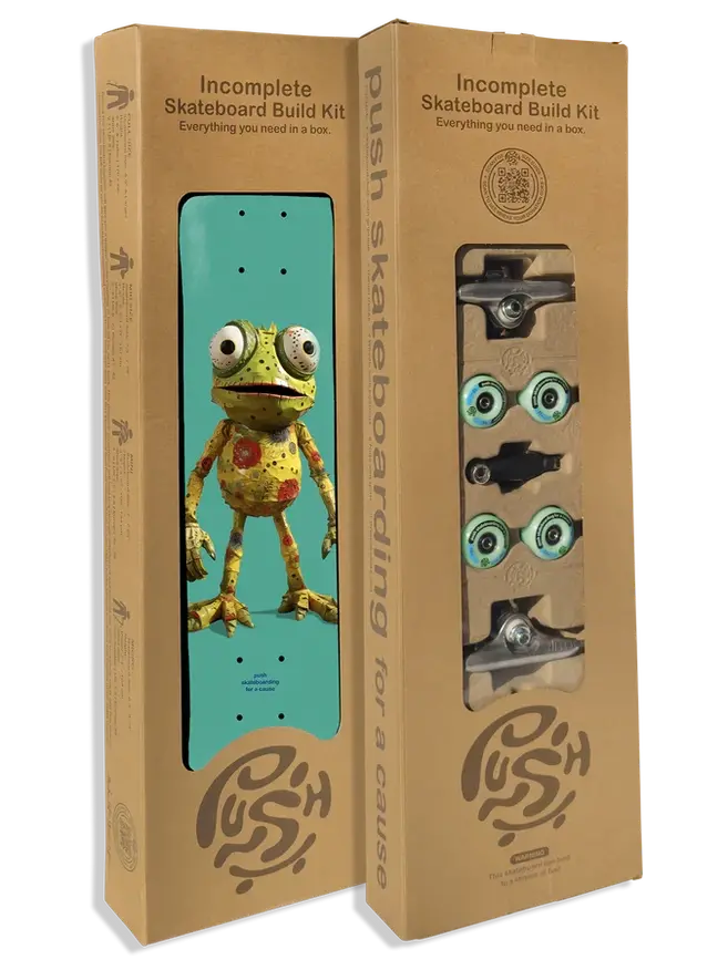 Push Frogster Fp Diy Skateboard Complete Kit – 7.75" Wide 1
